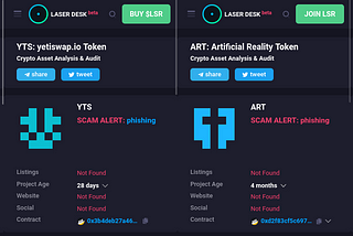 Airdrop crypto scams: yetiswap.io, milkyswap.io, mmdex.io, artificial reality token and other