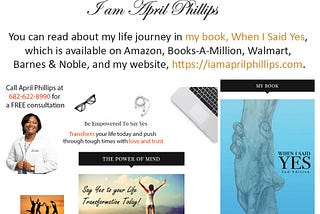 April Phillips is a #Transformational #Life #Consultant and can help you #transform your life into…