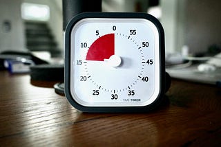 Image of a timer counting down, with 14 seconds remaining indicated in red.