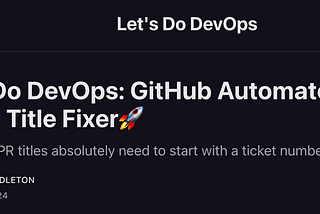 I’ve Moved to LetsDoDevOps.com