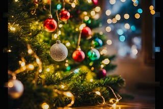 A decorated Christmas Tree