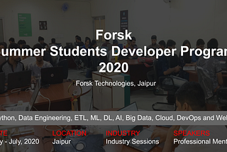 Forsk Summer Students Developer Program 2020