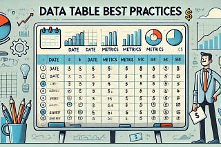 Top 5 Principles for Building User-Friendly Data Tables