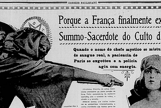 O dia que Aleister Crowley foi notícia no Brasil.