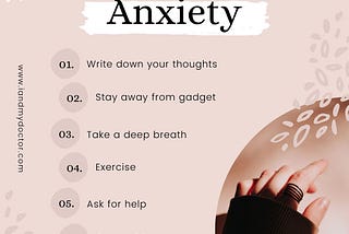 How to manage Anxiety