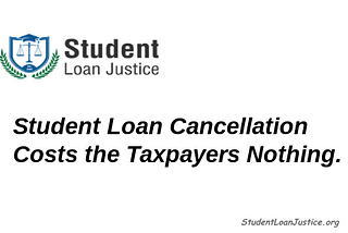 Student Loan Cancellation Costs Taxpayers Nothing.