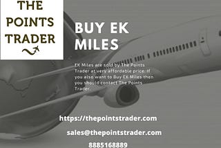Frequent Flyer Miles For Sale at Points Trader.