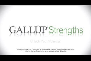 My top 5 Strengths by GALLUP