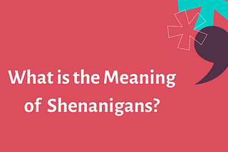 What is the Meaning of Shenanigans?