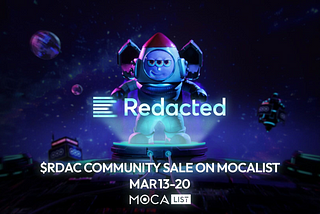 $RDAC by Redacted Group Lands on MocaList