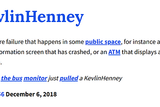 FAQ: What’s a @KevlinHenney?
