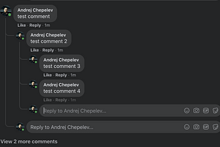 Facebook web app adds 3rd level comments with a nice navigation