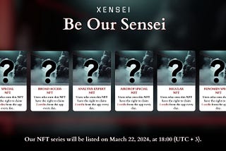 Be Our Sensei NFT series advantages have been updated!