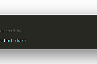 Write you’r own putchar() in C.