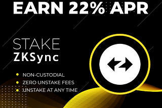 Staking zkSync (ZK) 22% APR. Passive income from zkSync (ZK)