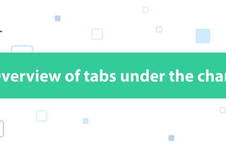 Overview of tabs under the chart
