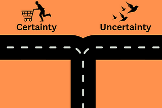 The world is conditioned to bind you to certainty