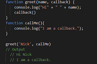Call Back Functions Iterations or References