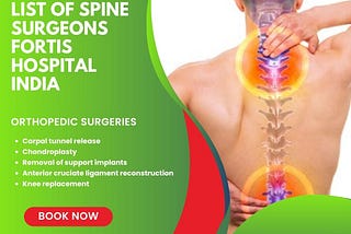 Advancing Frontiers: Spine Surgery Vanguard At Fortis Hospital