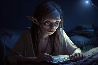 After Midnight I become Gollum, and My Laptop Is My Precious