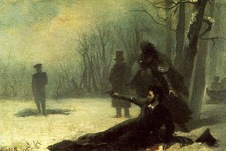 Duel of Pushkin and Georges d’Anthès| 1869 by Adrian Volkov