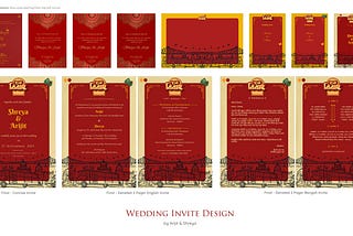 Design journey of our personalized wedding invite!