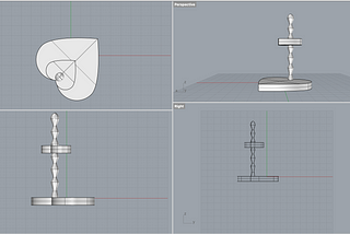 HCDE 451 A4: 3D Printed Object — A Heart-Shaped Jewelry Stand ♡