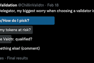 Choosing the “Right Validator” based on Your Core Principles