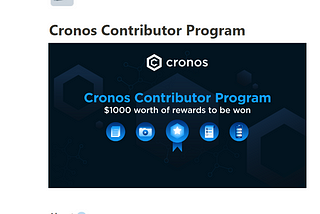 CRONOS CONTRIBUTORS = PROJECT UTILITY?