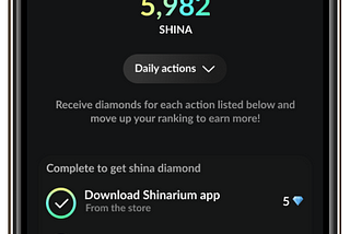 🔥📱How many diamonds, do you want to earn on the shinarium mobile app for both IOS and Android