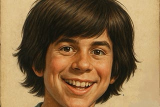 An illustration of a comic book named Crime with the likeness of the author on the cover.