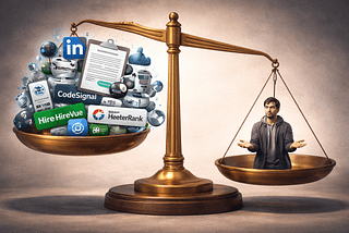 The tools companies use to evaluate you vs. the tools you’re allowed to use. Notice the imbalance.