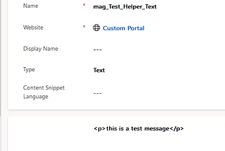 Power Pages: Use Content Snippets to Replace Hard-Coded Content