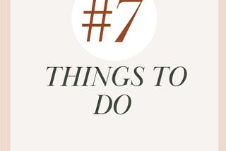 Stop Caring about 7 Things