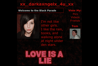 A Dramatic Reading of My Old MySpace Profile