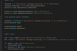 Natural Language Processing for beginners (a detailed approach with multiple libraries)