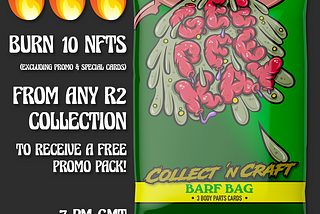 Burn 10 NFTs for a Geepeekay Promo Pack!