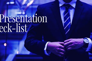 Investor Presentation Check-list