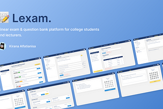 UX Research & Design Journey: Building Lexam, a Linear CBT Web Application for My Bachelor’s Thesis…