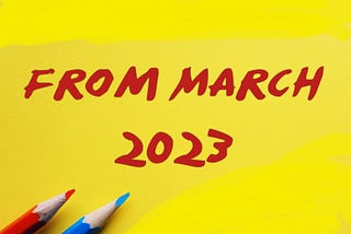 From March 2023