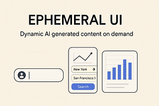 Ephemeral UI in AI-Generated, On-Demand Interfaces
