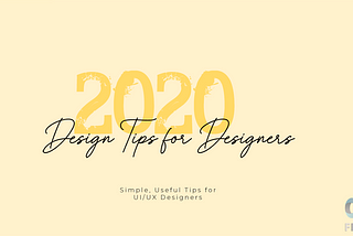 Design Tips for Designers 2020 | Flxebl