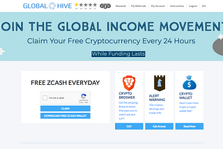 Global Hive Zcash Faucet