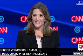 Marianne Williamson at the second Democratic debates