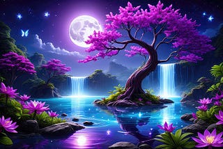 MOON IN THE MILKY WAY