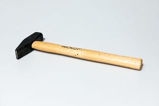 An ordinary hammer.
