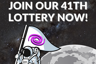 It’s our 41st Crypto Lottery!