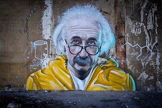 Graffiti of Albert Einstein