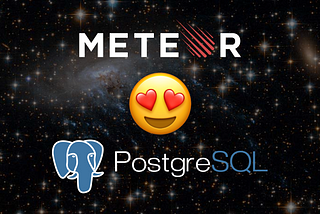 Using Meteor with Postgresql 😮