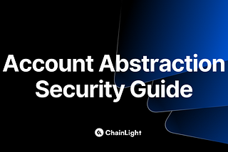 Patch Thursday — Account Abstraction Security Guide
